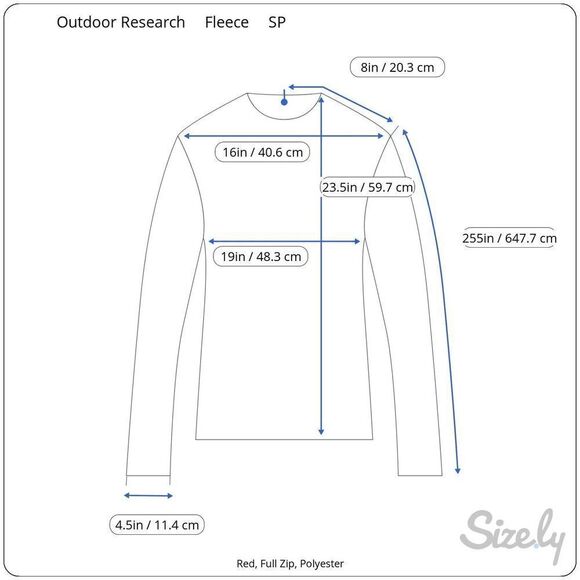 Outdoor Research‎ Red Full Zip Fleece Sweatshirt Women’s S Petite Read - Picture 10 of 10